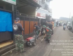 TMMD Ke-127 Bangun Drainase 200 Meter di Sukamaju, Cegah Genangan