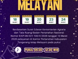 Pelayanan Tetap Jalan! Kantor Pertanahan Tangerang Buka Saat Libur Nyepi dan Lebaran