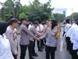 Polres Pelabuhan Makassar Gelar Halal Bihalal Usai Apel, Pererat Silaturahmi Pasc Lebaran 1447 H
