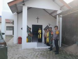 Sinergi Koramil dan Polsek Pebayuran Pastikan Pengamanan  Ibadah Kenaikan Tuhan Yesus di Gereja Eprata Pasundan