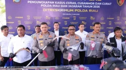 Polda Riau Bongkar 1.333 Kasus Kejahatan Jalanan, 525 Tersangka Diamankan