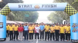 Polda Riau Gelar Olahraga Bersama Sambut Hari Bhayangkara Ke-80