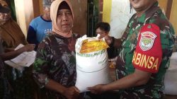 Ribuan Warga Karangharja Terima Bantuan Pangan, Babinsa Hadir Pastikan Tepat Sasaran
