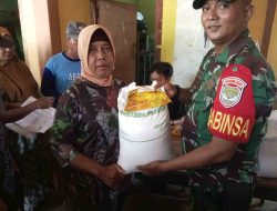 Ribuan Warga Karangharja Terima Bantuan Pangan, Babinsa Hadir Pastikan Tepat Sasaran