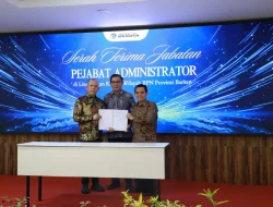 Kepala Kantor Pertanahan Kabupaten Tangerang Hadiri Serah Terima Jabatan Pejabat Administrator di Lingkungan Kanwil BPN Provinsi Banten