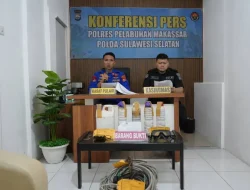 Berantas Illegal Fishing, Satpolair Polres Pelabuhan Makassar Tangkap Dua Pelaku Bom Ikan